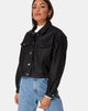 Image of Gina Jacke aus PU Schwarz