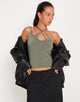 Bild von Giola Crop Top in Khaki