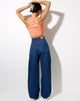 Bild von Givas Crop Top in Tangerine Tie Dye