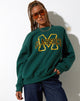 Glan Sweatshirt in Waldgrün M Classics