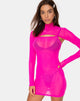 Image of Glesia Kleid Fluro Pink