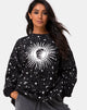 Bild von Shine Sweatshirt in Schwarz Cosmos