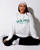 Image of Glo Sweatshirt in Weiß Gefühle sie kommen und gehen