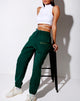 Image of Basta Jogger in Flaschengrün mit Take Care Of Yourself Stickerei