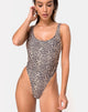 Bild von Goddess Badeanzug in Rar Leopard
