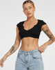 Bild von Guanna Crop Top in Schwarz