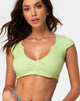 Bild von Guanna Crop Top in Rib Lime