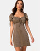 Image von Guenette Kleid aus Satin Khaki