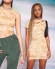 Bild von MOTEL X OLIVIA NEILL Gueri Bodycon Kleid in Terrain Tan