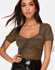 Bild von Guinevre Top in Olive Net