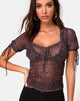 Bild von Guinevre Top in Rar Leopard Mesh