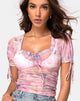 Bild von Guinevre Top In Pegasus Pink Mesh