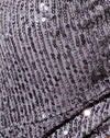 Drapierung Pailletten Silber