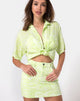 Bild von Mini Broomy Skirt in Classic Zebra Lime