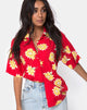 Bild von Hawaii-Hemd in Sunny Days Rot