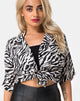 Bild von Hawaii-Hemd in 90er Zebra