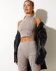 Bild von Helvy Crop Top in Lycra Hafermilch