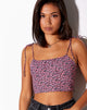 Bild von Hemary Crop Top in Floral Fun Pink