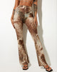 Bild von Herlom Flare Hose in Tiger Braun