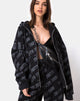 Bild von Hollack Zip Hoody in Tokyo Tour Schwarz