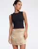 Abbildung von Ima Minirock aus Satin Olive Gold