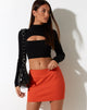 Image of Ima Minirock aus Twill Mandarine