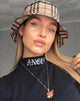 Image of Lara Crop in Schwarz mit Engelsstickerei