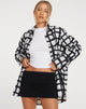 Bild von Elm Shirt in Mono Painted Check Black