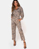 Bild von Jampa Jumpsuit aus Zips Zebra Taupe