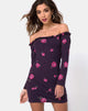 Image of Janelis Bodycon Kleid in Abendrosa