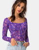 Bild von Janina Top in Daisy Daze Violett