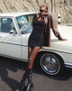 Image of Keiga Bodycon Kleid in Schwarz