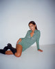 Bild von Javiera Minikleid in Retro Fliese Green\