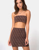 Bild von Kimmy Bodycon Rock in Chinese Moon