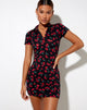 Image of Jeeves T-Shirt Kleid in Kirschen Schwarz