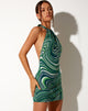 Bild von Jessica Bodycon Kleid in 70s Ripple Grün