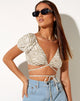 Bild von Jiena Crop Top in Tonal Zebra