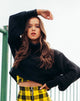 Image of Nizer High Neck Pullover in Schwarz