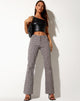 Bild von Jopan Flare Hose in Retro Fliese