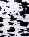Flock Dalmation Schwarz und Weiß