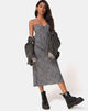 Image of Julia Kleid in Ditsy Leopard Grau