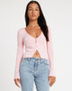 Bild von Kaigra Cardi in Babyrosa Silberner Ohrstecker Hotfix
