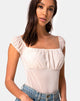 Image of Kalina Mieder in Flock Ditsy Leopard Taupe