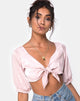 Bild von Kavida Crop Top in Satin Dusty Rose