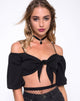 Bild von Kavon Crop Top in Schwarz