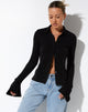 Bild von Keani Shirt aus Krepp Schwarz