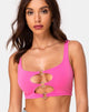 Bild von Keddo Crop Top in 80s Pink