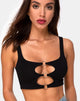 Bild von Keddo Crop Top in Schwarz