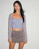 Bild von Khalifa Langarm-Top in Lace Blue