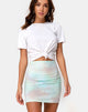 Bild von Kimmy Minirock in Pastellfarbenem Tie Dye
